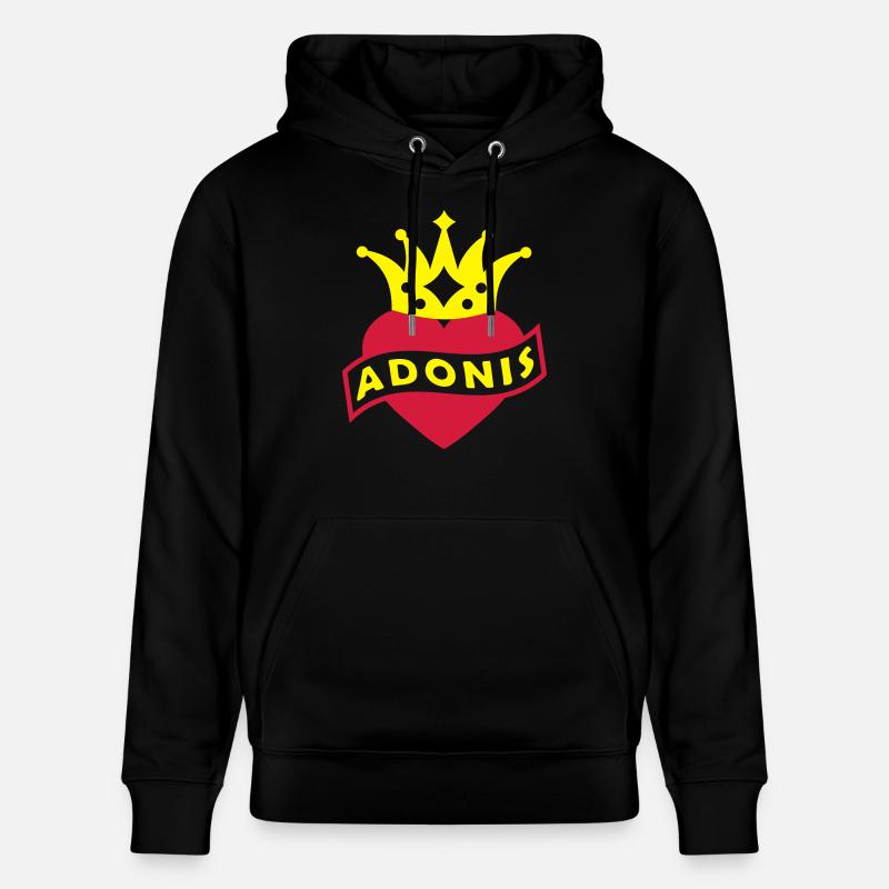 Avec Heart & Crown - ADONIS - Sweat à capuche bio CRUISER Stanley/Stella Unisexe - noir