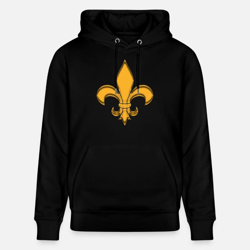 fleur de lys - Sweat à capuche bio CRUISER Stanley/Stella Unisexe - noir