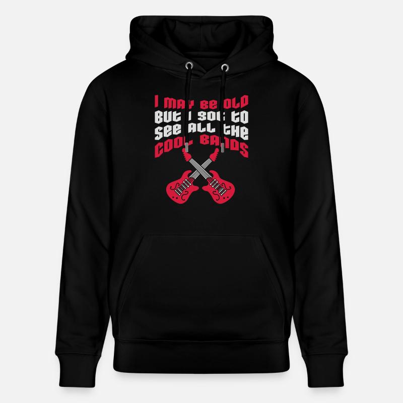 I may be old - Stanley/Stella CRUISER Unisex Organic Hoodie - black