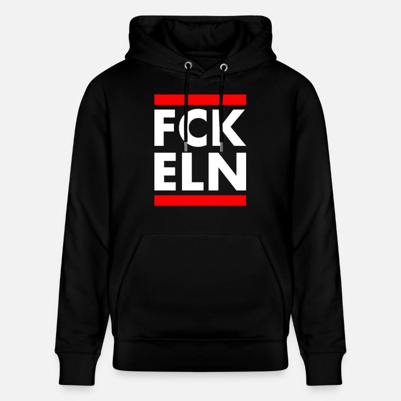 Fck eln - Sweat à capuche bio CRUISER Stanley/Stella Unisexe - noir