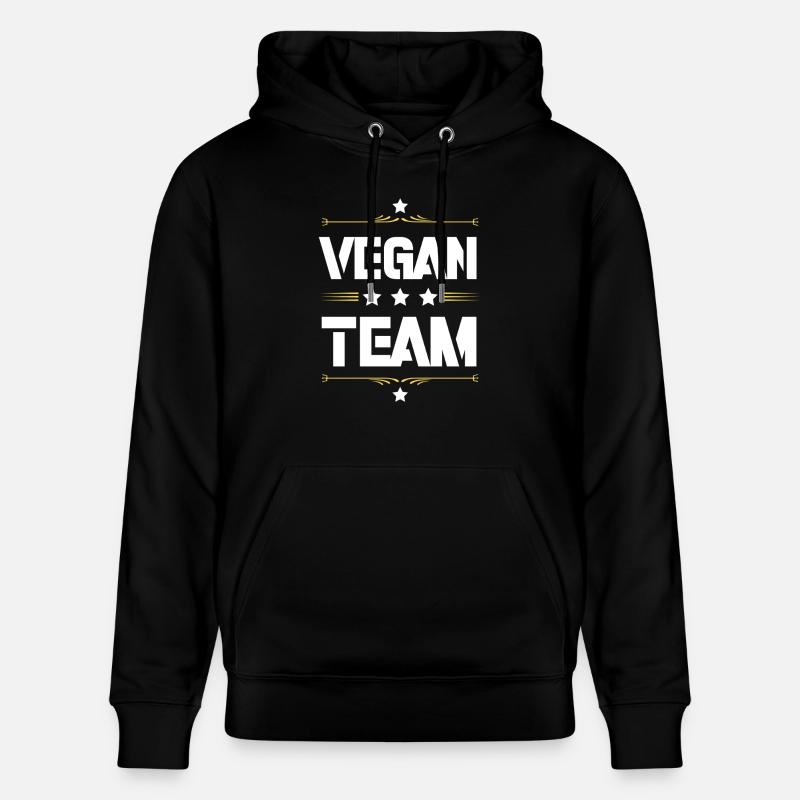 Équipe végétalienne - Sweat à capuche bio CRUISER Stanley/Stella Unisexe - noir