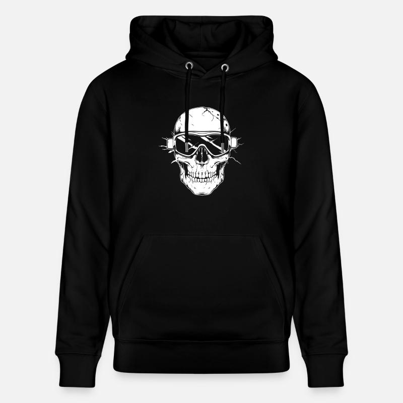 Ski Lunettes de ski Skeleton - Sweat à capuche bio CRUISER Stanley/Stella Unisexe - noir