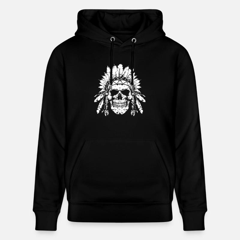 Crâne de chef - Sweat à capuche bio CRUISER Stanley/Stella Unisexe - noir