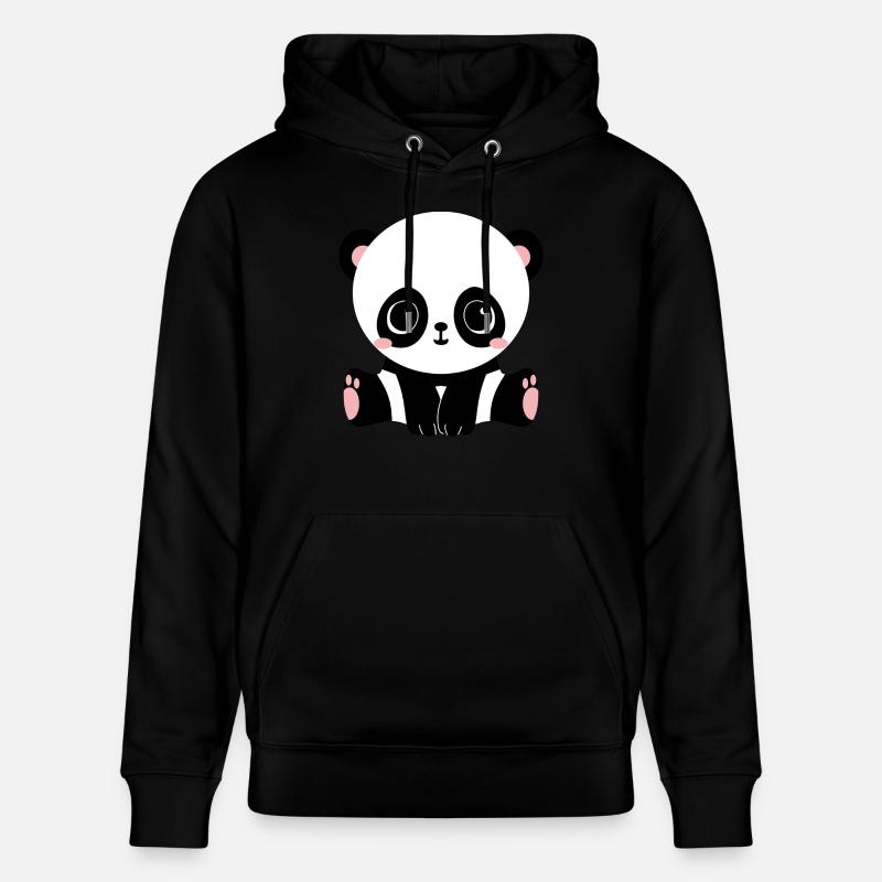 Panda - Stanley/Stella Unisex Bio-Hoodie CRUISER  - Schwarz