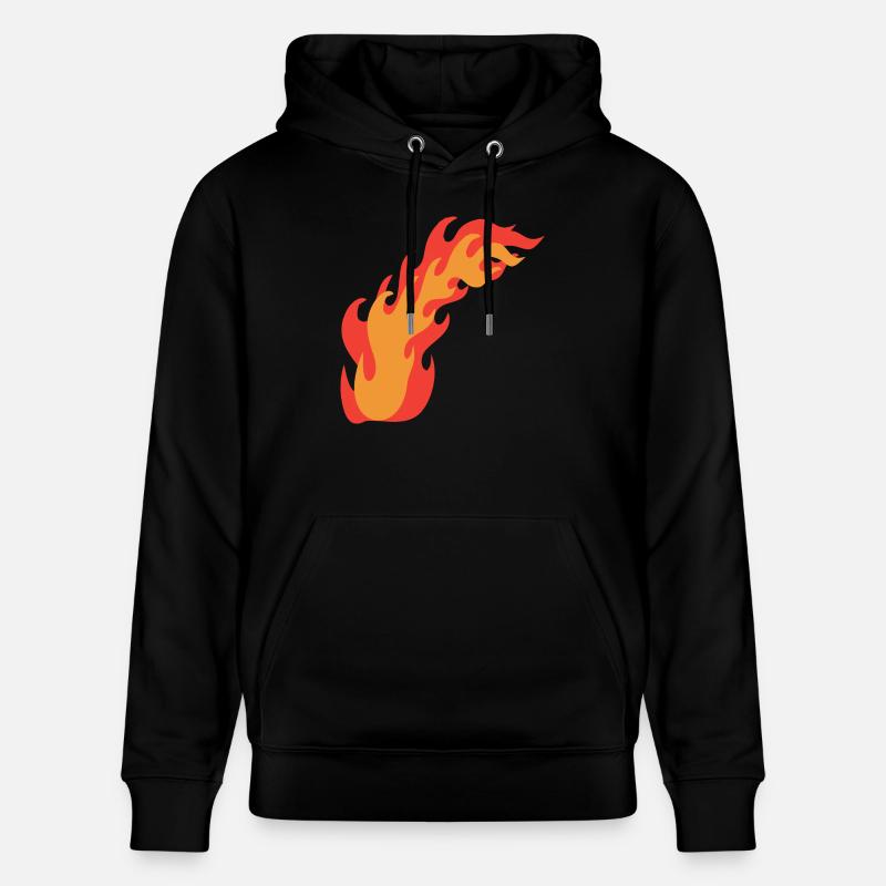 Flammes de feu - Sweat à capuche bio CRUISER Stanley/Stella Unisexe - noir