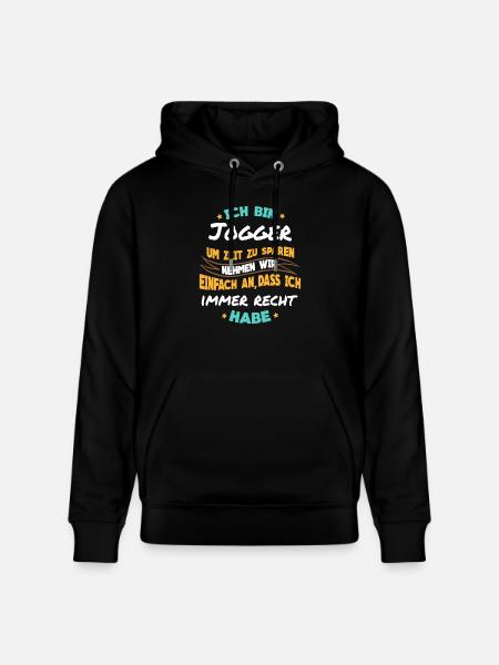 Joggen - Ich bin Jogger - Stanley/Stella Unisex Bio-Hoodie CRUISER - Schwarz