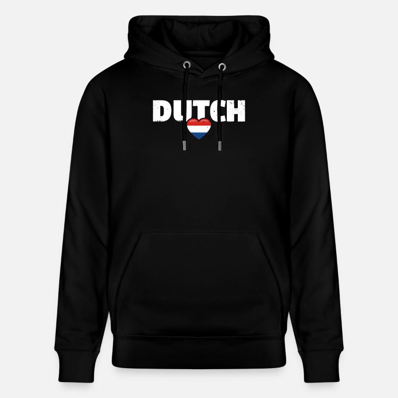 Pays-Bas néerlandais Drapeau néerlandais Pays-Bas - Sweat à capuche bio CRUISER Stanley/Stella Unisexe - noir