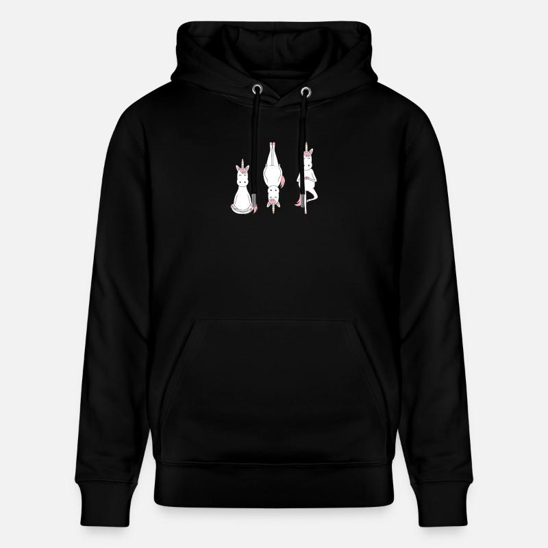 Einhörner in meditativer Pose - Stanley/Stella Unisex Bio-Hoodie CRUISER  - Schwarz