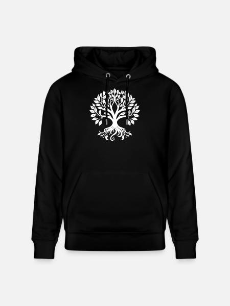 Baum des Lebens, Baumsymbol, Baumlogo - Stanley/Stella Unisex Bio-Hoodie CRUISER - Schwarz
