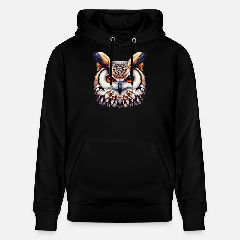 Hibou - Sweat à capuche bio CRUISER Stanley/Stella Unisexe - noir