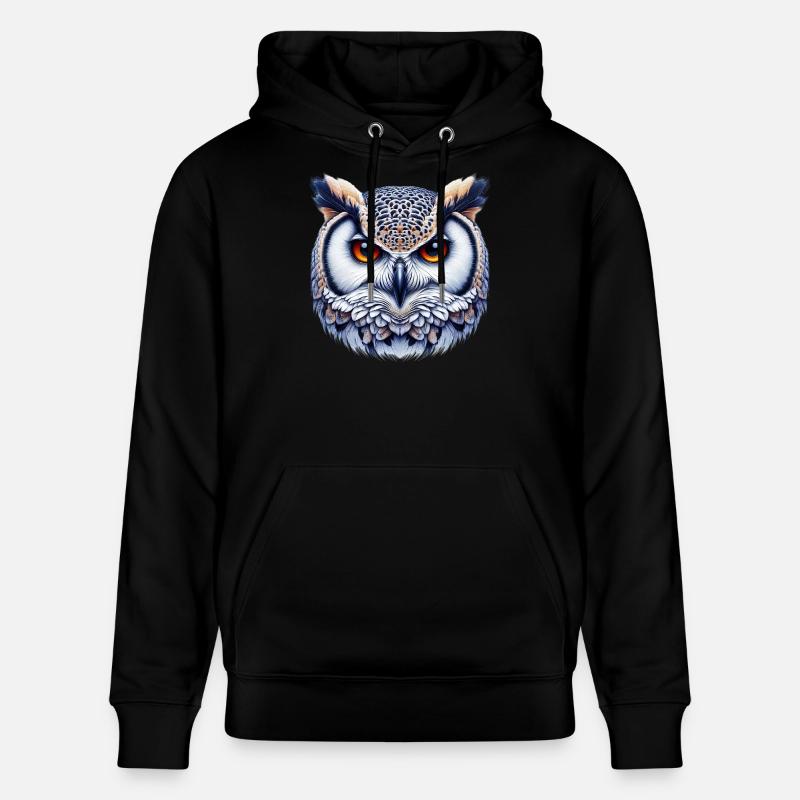 Eule - Stanley/Stella Unisex Bio-Hoodie CRUISER  - Schwarz