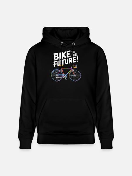 Futuristic Bicycle Design - Stanley/Stella CRUISER Unisex Organic Hoodie - black