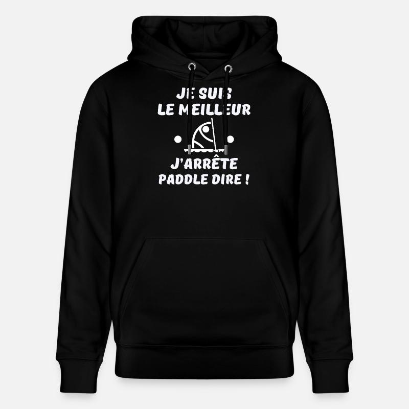 paddle, fan de paddle, pagayer - Sweat à capuche bio CRUISER Stanley/Stella Unisexe - noir