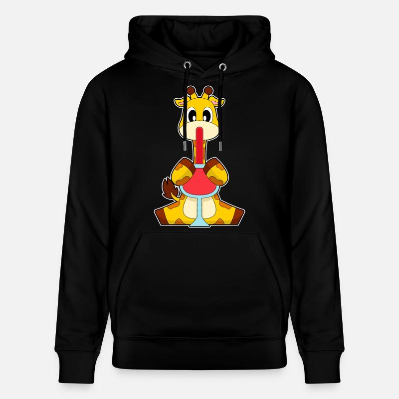 Giraffe Rotwein - Stanley/Stella Unisex Bio-Hoodie CRUISER  - Schwarz