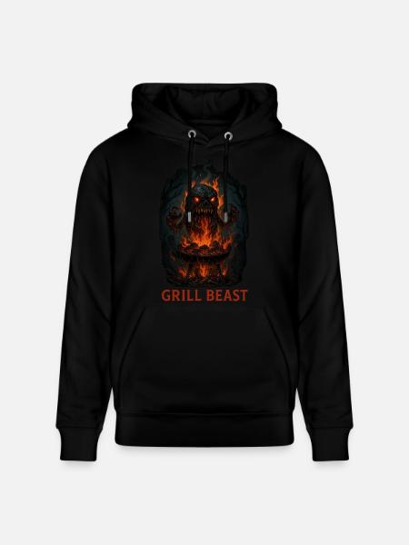 Grill Beast - Stanley/Stella CRUISER Unisex Organic Hoodie - black