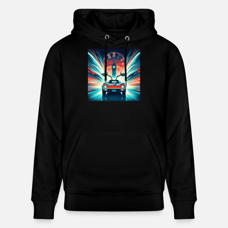 RETOUR VERS LE FUTUR RETRO VINTAGE - Sweat à capuche bio CRUISER Stanley/Stella Unisexe - noir