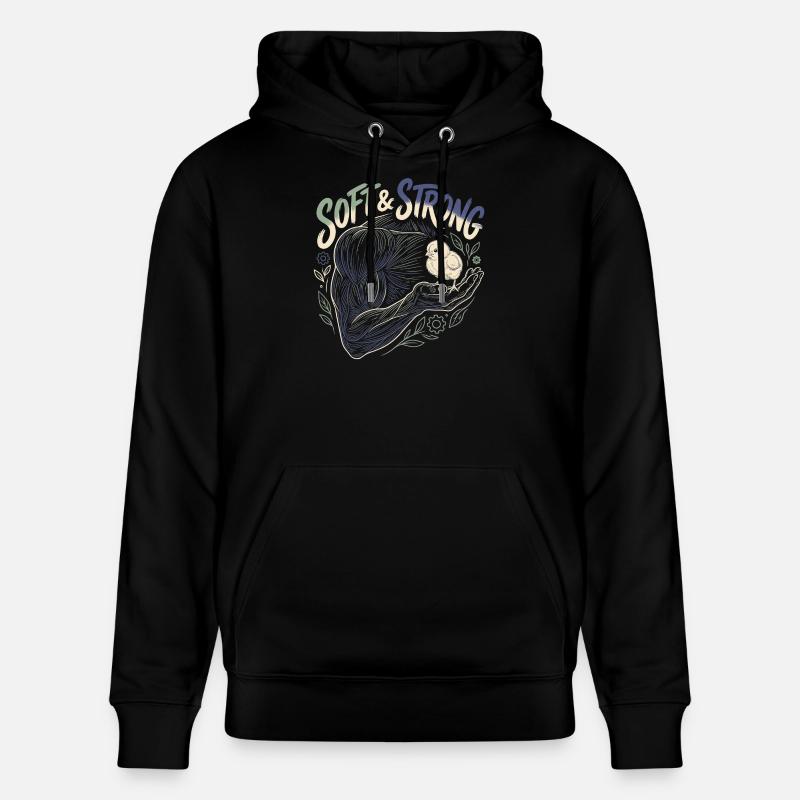 Hommes doux et forts - Sweat à capuche bio CRUISER Stanley/Stella Unisexe - noir
