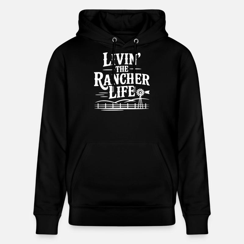 Vivre la vie de fermier - Sweat à capuche bio CRUISER Stanley/Stella Unisexe - noir