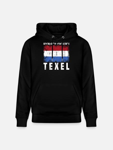 Texel coordinates - Stanley/Stella CRUISER Unisex Organic Hoodie - black