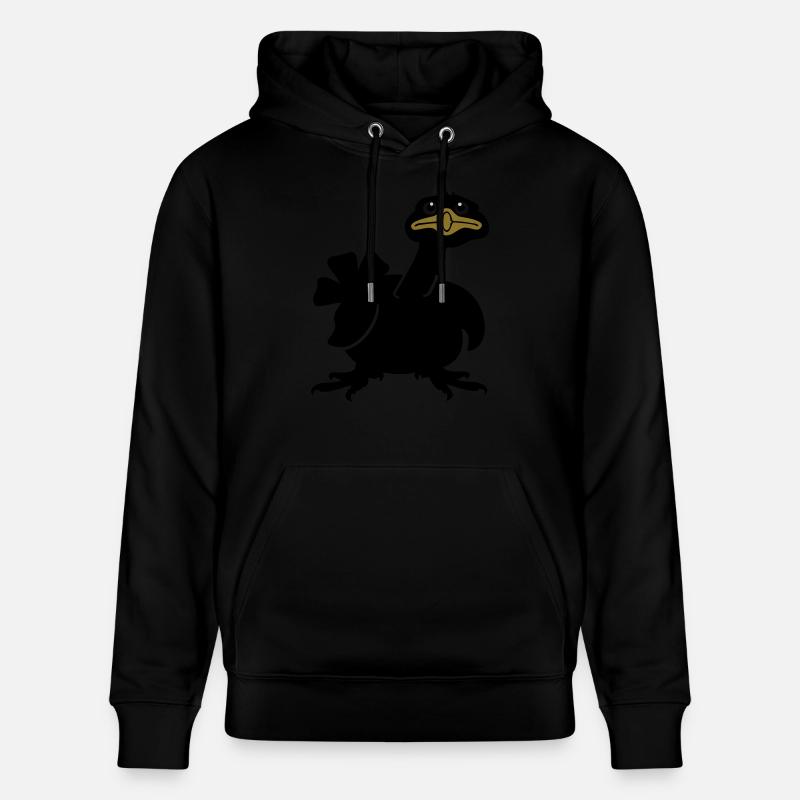 dinde / Turkey (3c) - Sweat à capuche bio CRUISER Stanley/Stella Unisexe - noir