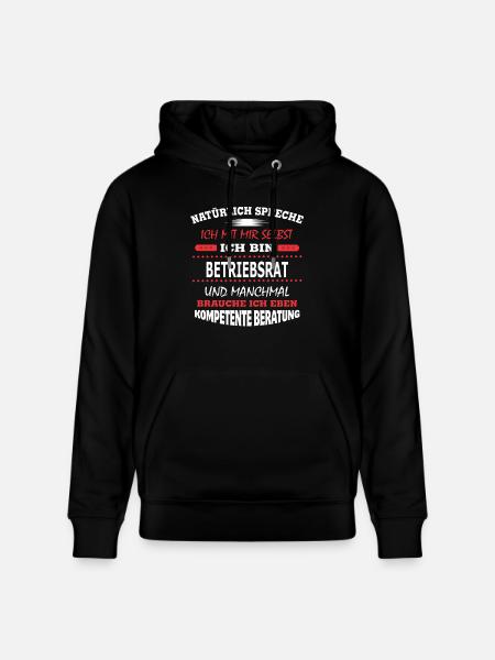BETRIEBSRAT - Stanley/Stella Unisex Bio-Hoodie CRUISER  - Schwarz