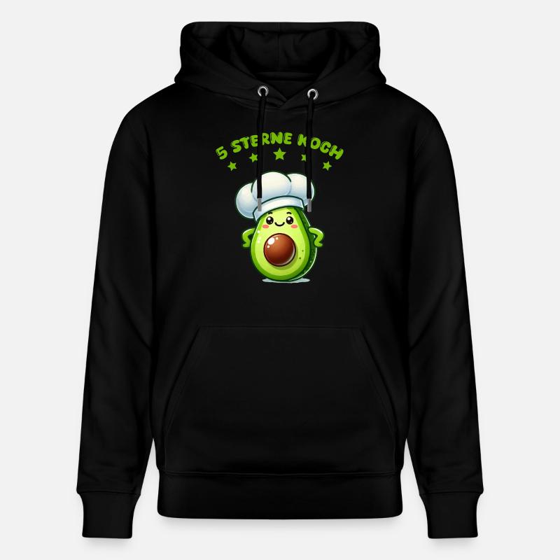 Cuisinier à l’avocat - Sweat à capuche bio CRUISER Stanley/Stella Unisexe - noir