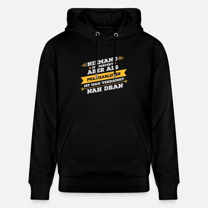 Praxisanleiter Beruf Geschenk - Stanley/Stella Unisex Bio-Hoodie CRUISER  - Schwarz