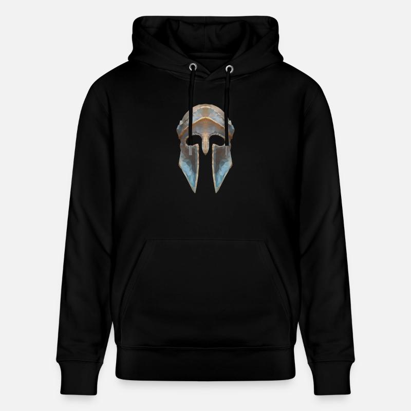 Gladiatorenhelm Low-Polygon-Effekt - Stanley/Stella Unisex Bio-Hoodie CRUISER  - Schwarz