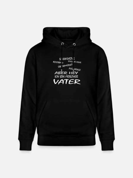Frischer Vater - Stanley/Stella Unisex Bio-Hoodie CRUISER  - Schwarz