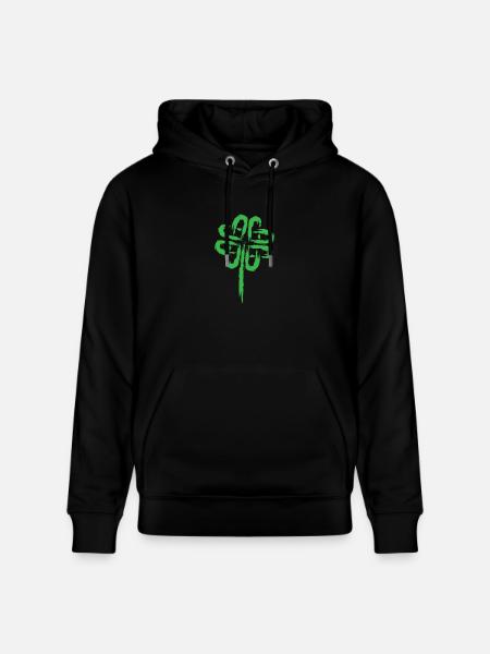Shamrock symbol Celtic symbols - Stanley/Stella CRUISER Unisex Organic Hoodie - black
