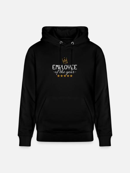 Werknemer van het jaar cadeau-idee - Stanley/Stella Uniseks bio-hoodie CRUISER  - zwart