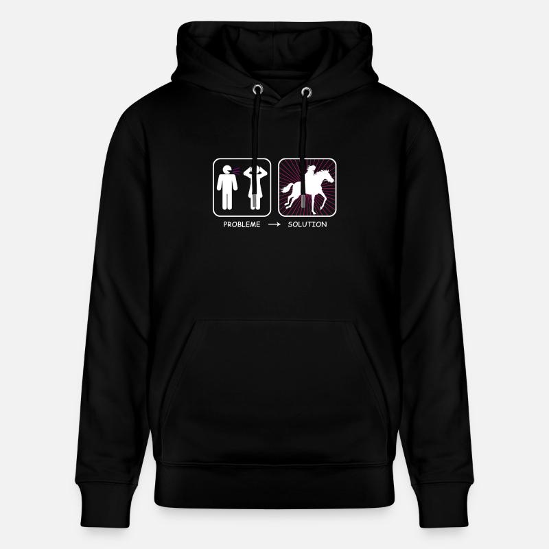 Problème? Solution - Sweat à capuche bio CRUISER Stanley/Stella Unisexe - noir