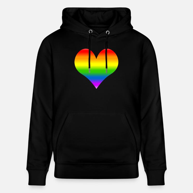 coeur arc - Sweat à capuche bio CRUISER Stanley/Stella Unisexe - noir