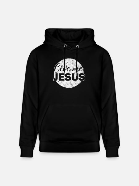 Giv mig Jesus kristen kristen gave - Stanley/Stella CRUISER økologisk unisex-hoodie - sort