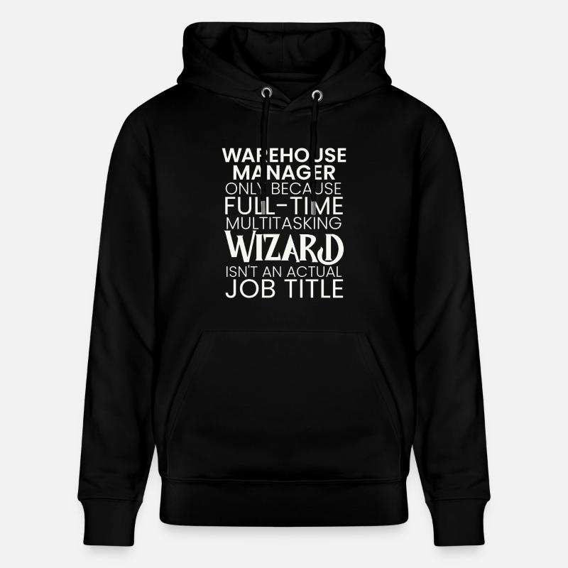 Warehouse Manager multitasking Wizard - Stanley/Stella Unisex Bio-Hoodie CRUISER - Schwarz