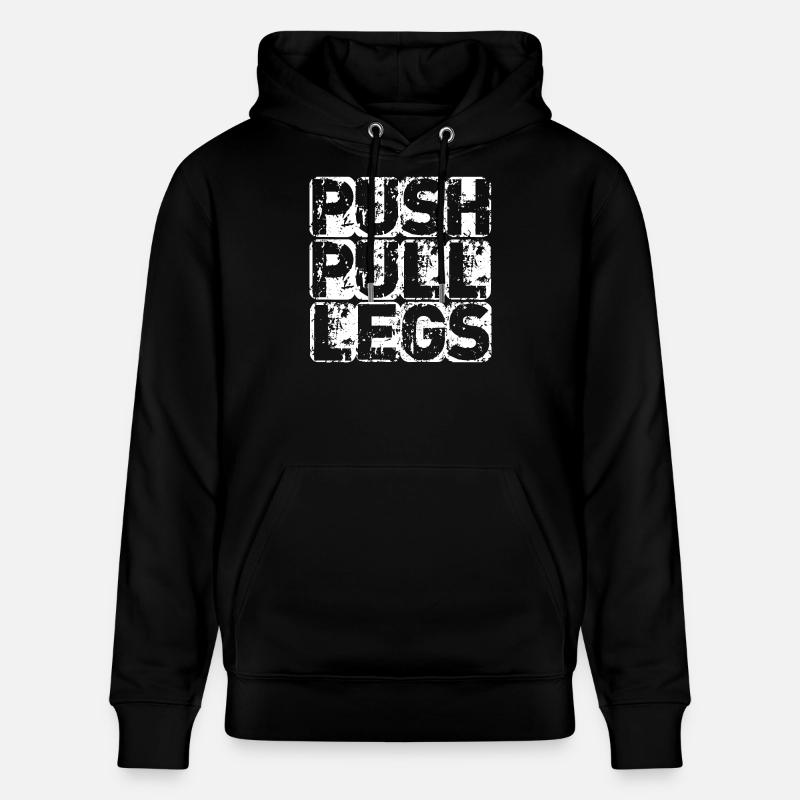 PUSH PULL LEGS - Sweat à capuche bio CRUISER Stanley/Stella Unisexe - noir