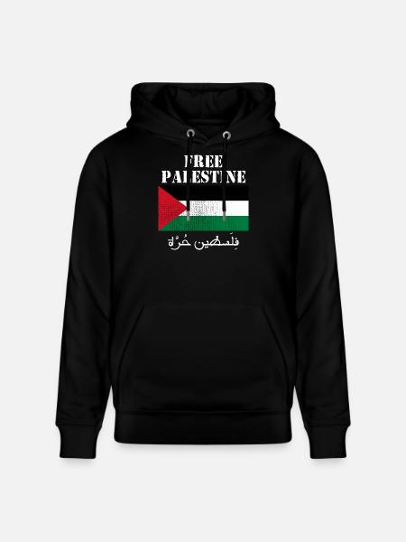 Drapeau de Palestine libre - Sweat à capuche bio CRUISER Stanley/Stella Unisexe - noir