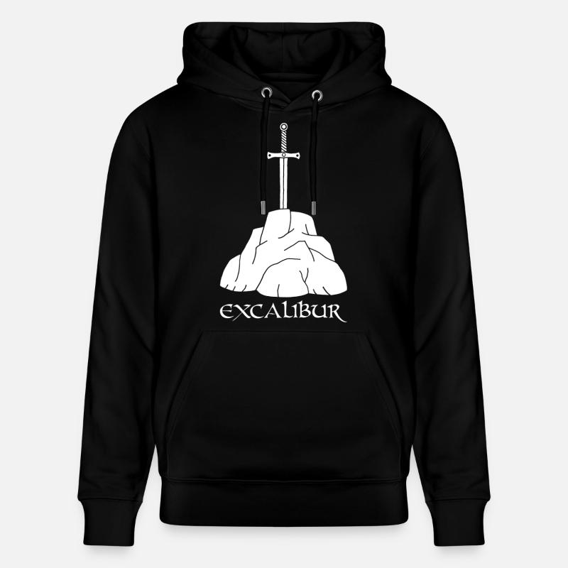 L'épée Excalibur (blanc) - Sweat à capuche bio CRUISER Stanley/Stella Unisexe - noir