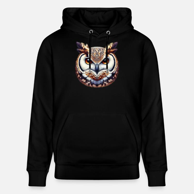 Eule - Stanley/Stella Unisex Bio-Hoodie CRUISER  - Schwarz