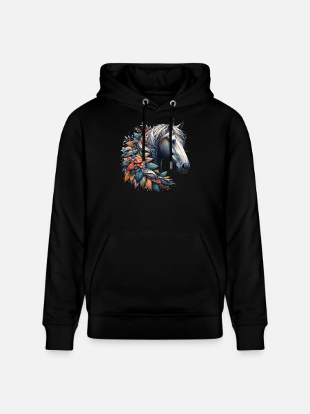 Cheval - Sweat à capuche bio CRUISER Stanley/Stella Unisexe - noir