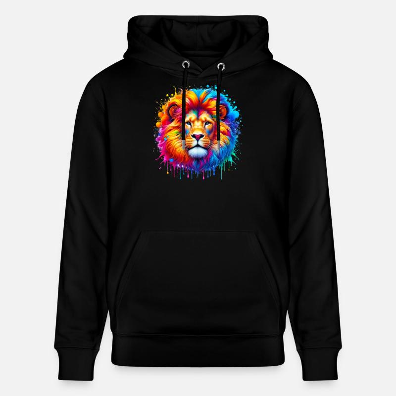 Lion - Sweat à capuche bio CRUISER Stanley/Stella Unisexe - noir