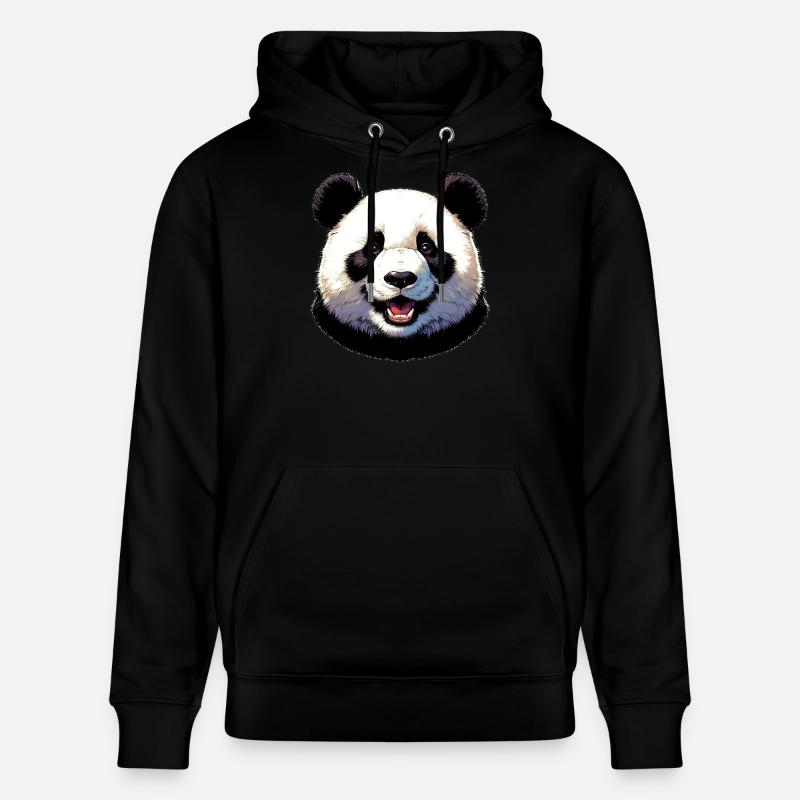 Panda - Stanley/Stella Unisex Bio-Hoodie CRUISER - Schwarz
