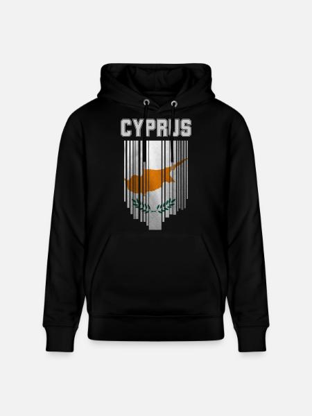 Drapeau chypriote, fierté chypriote - Sweat à capuche bio CRUISER Stanley/Stella Unisexe - noir