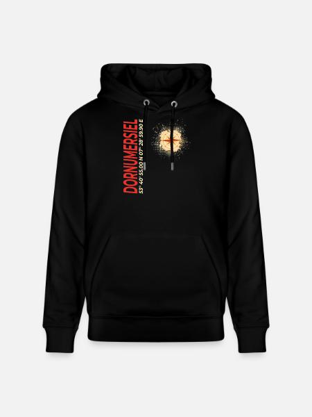 Dornumersiel - Stanley/Stella Unisex Bio-Hoodie CRUISER - Schwarz
