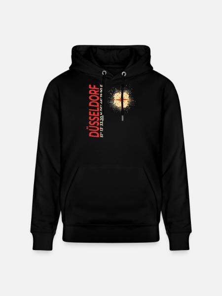 Düsseldorf - Stanley/Stella Unisex Bio-Hoodie CRUISER - Schwarz