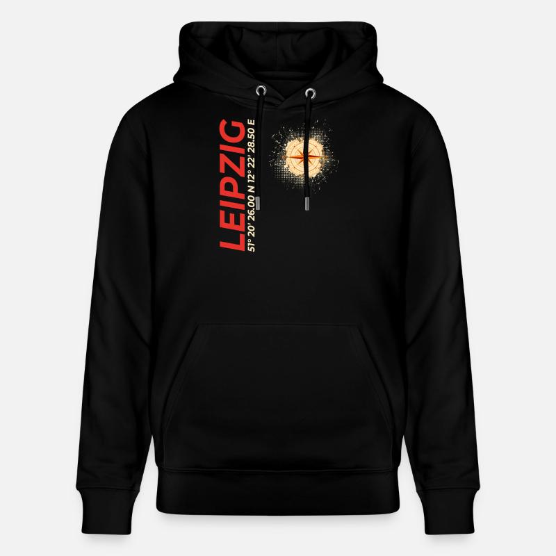 Leipzig - Stanley/Stella Unisex Bio-Hoodie CRUISER  - Schwarz
