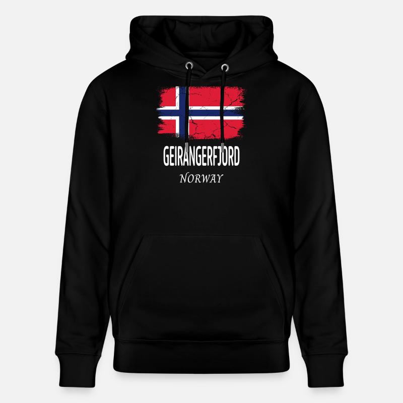Geirangerfjord - Sweat à capuche bio CRUISER Stanley/Stella Unisexe - noir
