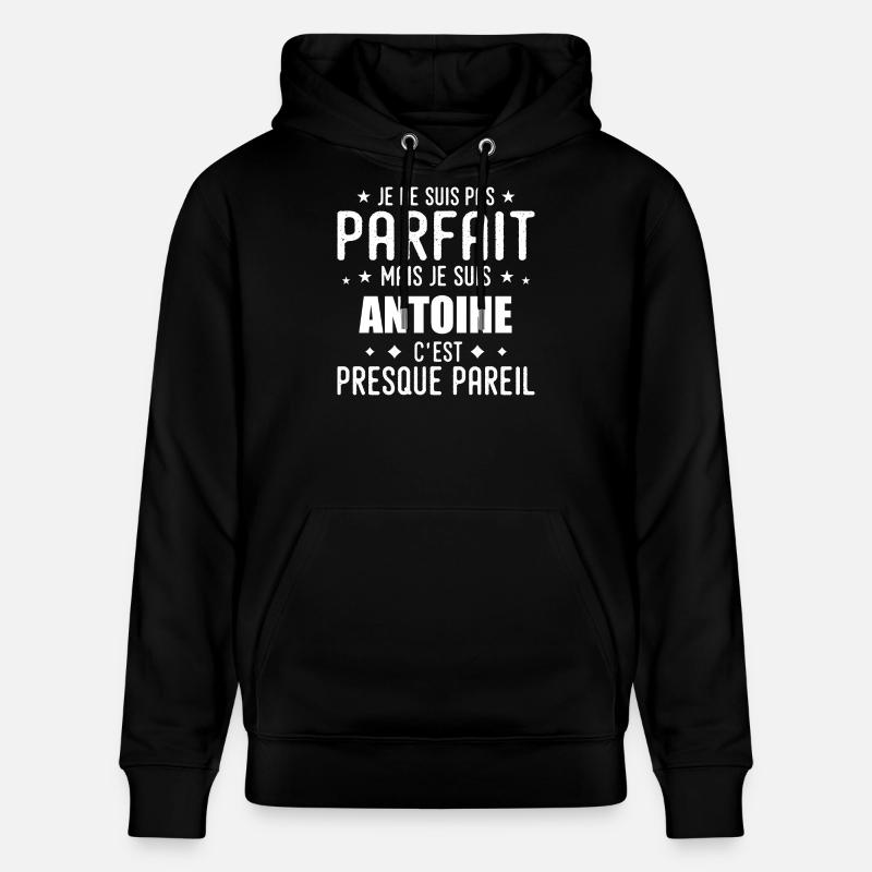 Antoine : authentique, imparfait, top, perfection - Sweat à capuche bio CRUISER Stanley/Stella Unisexe - noir