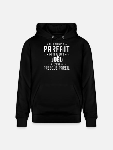 Joel: authentisch, unvollkommen, Top, Perfektion - Stanley/Stella Unisex Bio-Hoodie CRUISER  - Schwarz