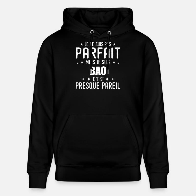 Bao : authentique, imparfait, top, perfection - Sweat à capuche bio CRUISER Stanley/Stella Unisexe - noir
